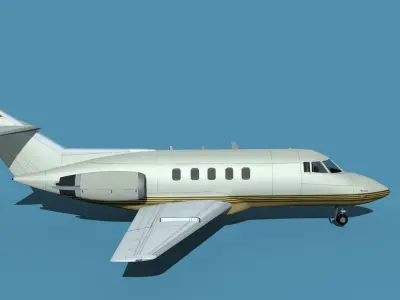 British Aerospace 125 Dominie V09 3D model