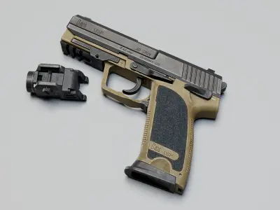 Hk  usp Low-poly 3D model