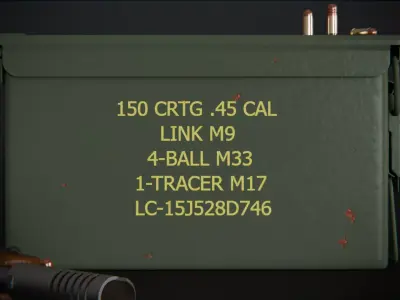 Ammo Box 3d Model 3D model