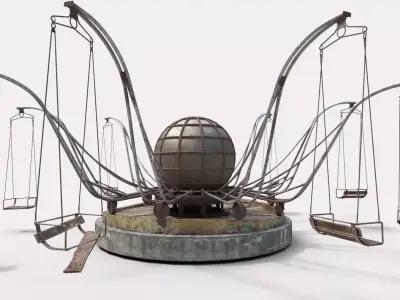 Abandoned Octopus Swing 3D model