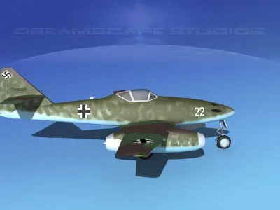 Messerschmitt ME-262A1 Swallow V10 3D model