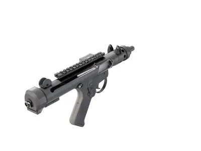 MK7 Sterling Submachine gun 3D model