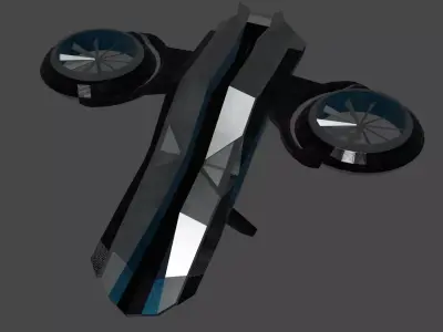 Helper Drone Low-poly 3D model