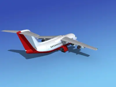 BAe 146-200 Bendall Air Express 3D model