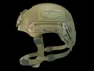 Exfil Ballistic Helmet Low-poly 3D model