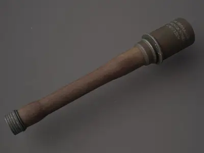 World War II - German Grenade - PBR Weapon Free low-poly 3D model
