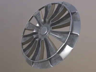 Wheel rim hubcap game ready Covers For Cars Low-poly 3D model