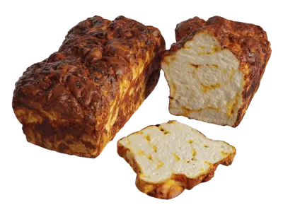  Cheese Food Bread Models 