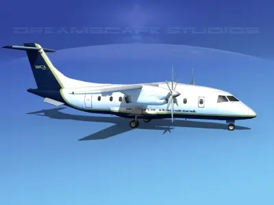 Dornier 328-130 Air Charter Intl 3D model