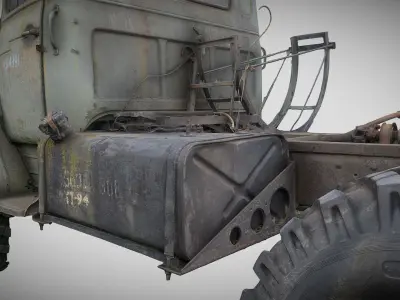 Ural 375D truck 3D model