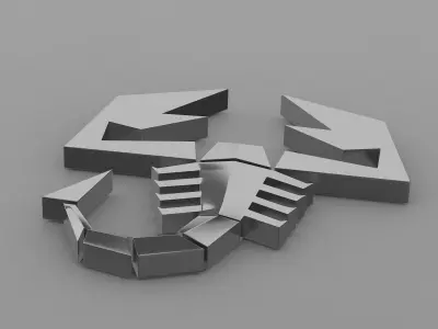 abarth logo 3D model