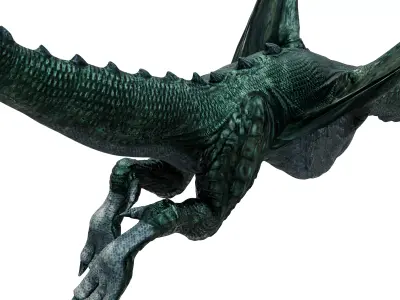 Dragon flying 3D model