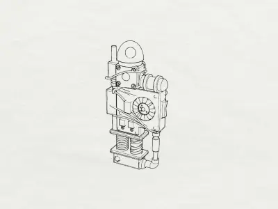 Doctor Who Zygon Detector Ding Device Replica Miniature Prop 3D print model