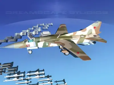 Mig 23 Flogger B V04 Russia 3D model