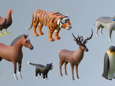 Animals FREE Free low-poly 3D model