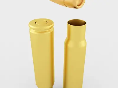 7 62x51 NATO Cartridge 3D model