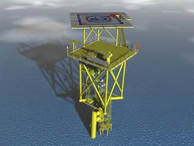 Industrial caisson Free 3D model