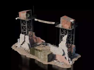 Warzone - Makeshift Entrance 3D model