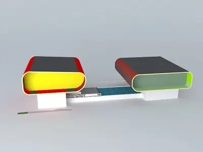 Fitness two boxes 3D model