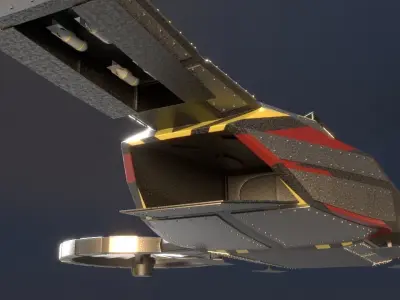 Black Scorpion warship 3D model