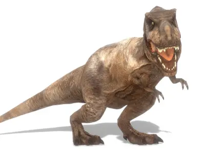 Tyrannosaurus Rex Animated Low-poly 3D model