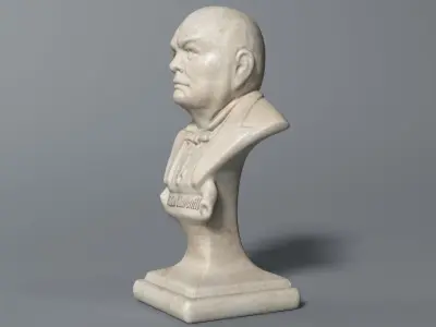 Winston Churchill Bust 3D model