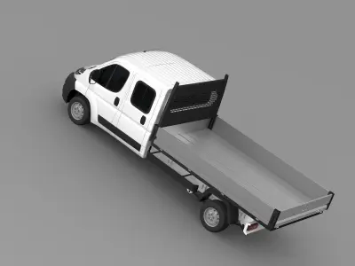 Citroen Relay Crew Cab Truck 2009-2014 3D model