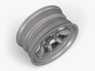 Mini Lite Wheel Low-poly 3D model
