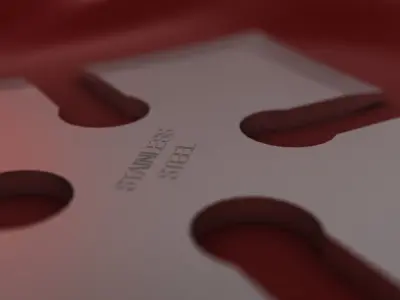 4 Point Shuriken Wide Edge 3D model