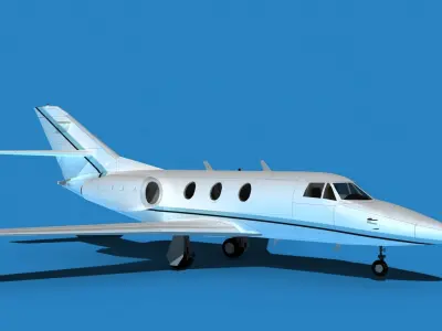 Dassault Falcon 10 V12 3D model