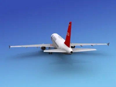 Airbus A320 Hertha BSC Berlin 3D model