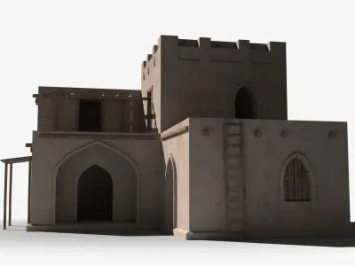 Arab x8 Low-poly 3D model