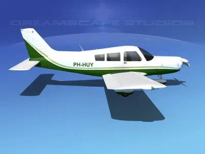 Piper PA-28 V10 3D model