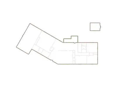 Simple Exterior Sketch by Interior - 3501-4000 SF - Xactimate 3D model