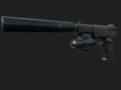 FN Five-seveN Gun Low-poly 3D model