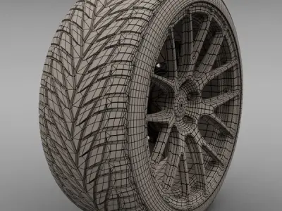Savini Forged SM-3 Wheel 3D model
