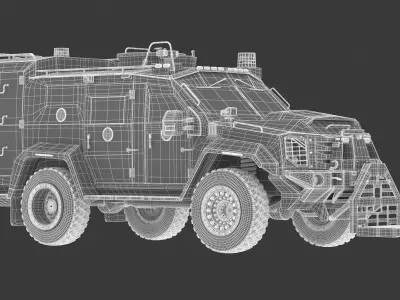 Lenco Bombcat Armored Vehicle 3D model