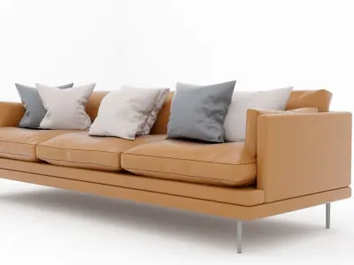 leather sofa  Free 3D model