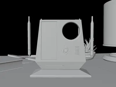 Smart Wi-Fi router 3D model
