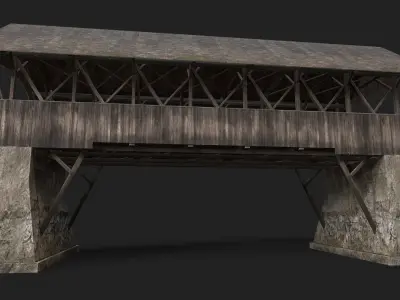 Covered Bridge 3D model