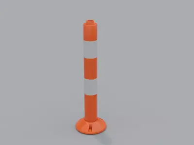 Traffic Column PBR Free low-poly 3D model