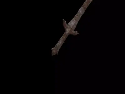 Ancient Rusted Relic Sword 3D model