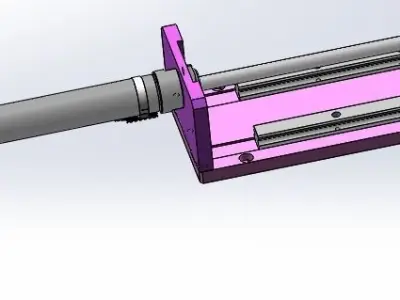 Pneumatic conveying clamping platform 3D model
