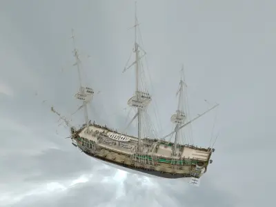 Eustathius Plakida Low-poly 3D model