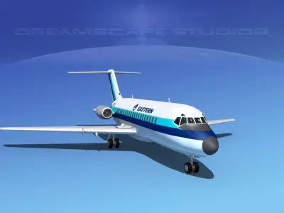 Douglas DC-9-20 Eastern Airlines 3D model
