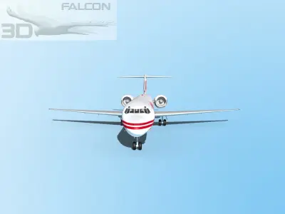 Falcon3D MD-80 Trans World Airways 3D model
