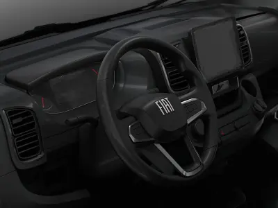 Fiat e Ducato Van L3H3 HQ Interior 2025 3D model