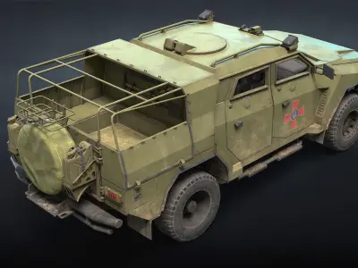 Novator Ukrainian Armored Vehicle Low-poly 3D model