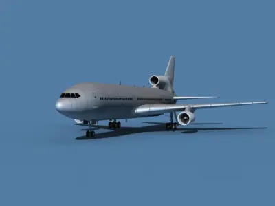Lockheed L-1011-50 Bare Metal 3D model