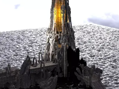 Dark Moria ore Tower 4 3D model